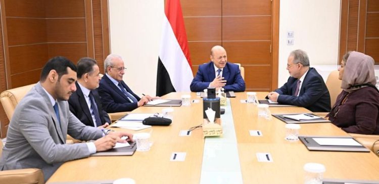 President al-Alimi meets with presidency of consultation authority